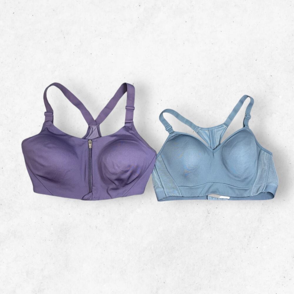 All in Motion Set 2 Sports Bra Women's Sizes M and 36C Blue and Purple
